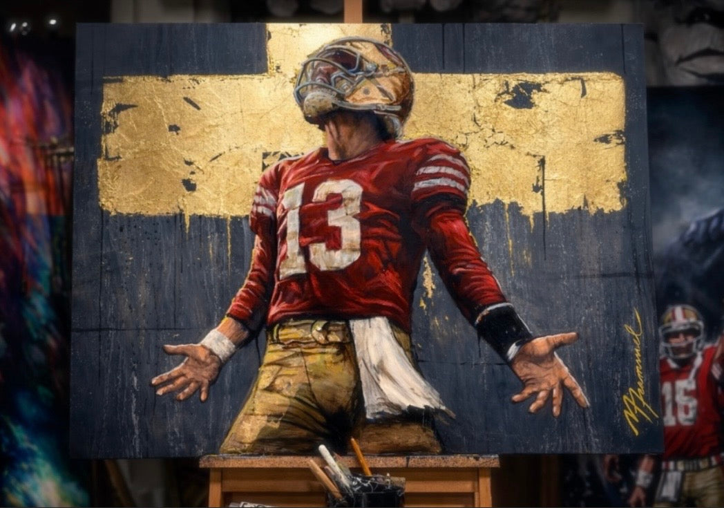 RISE OF A NEW ERA 24”x36” Oil & Gold Leaf on canvas