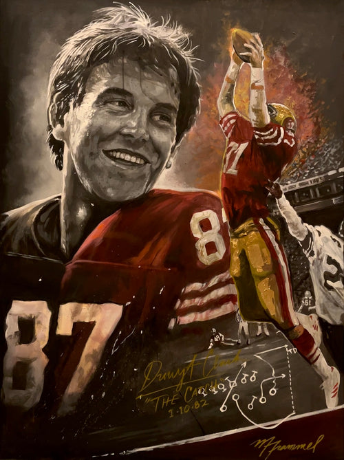 Dynasty Legend -30x40”Dwight Clark ‘The Catch’ San Francisco 49ers Legacy Painting | Limited Edition Sports Art”