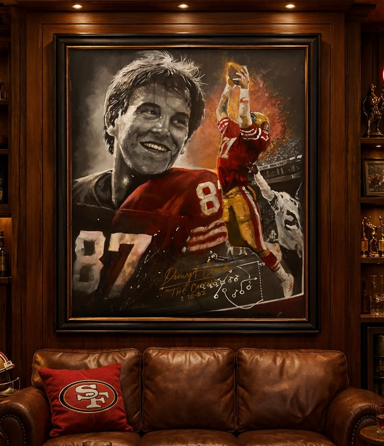 Dynasty Legend -30x40”Dwight Clark ‘The Catch’ San Francisco 49ers Legacy Painting | Limited Edition Sports Art”